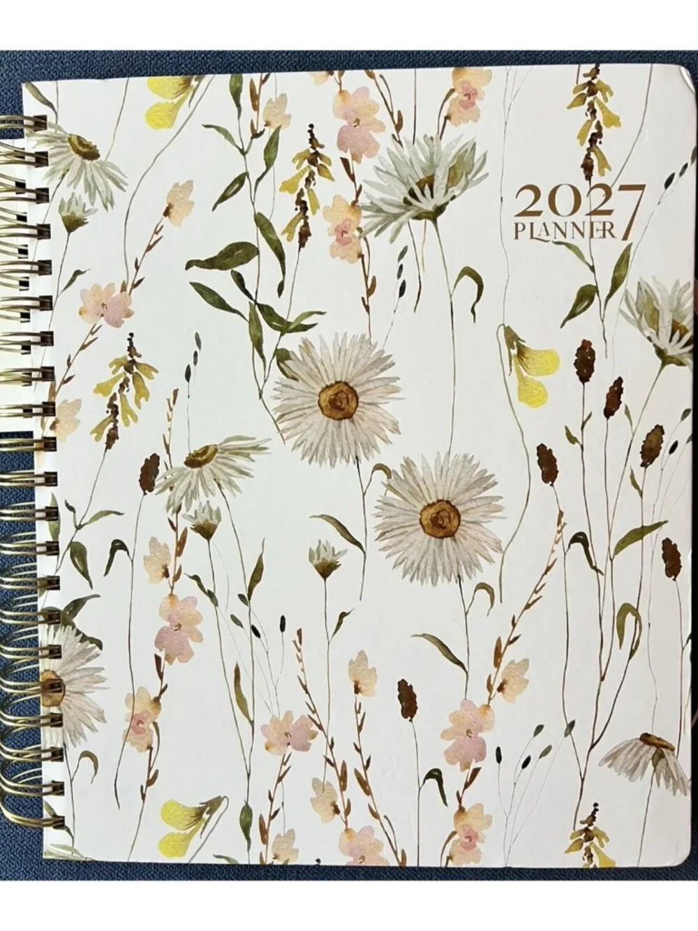 Planner 17 Month 2026-27 DAISY FLORAL Month Day Week Organizer Calendar 9
